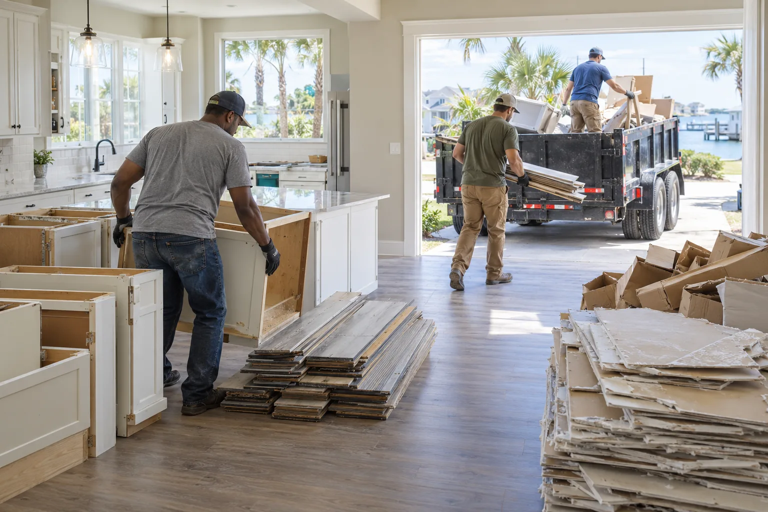 Renovation Debris Removal preparation